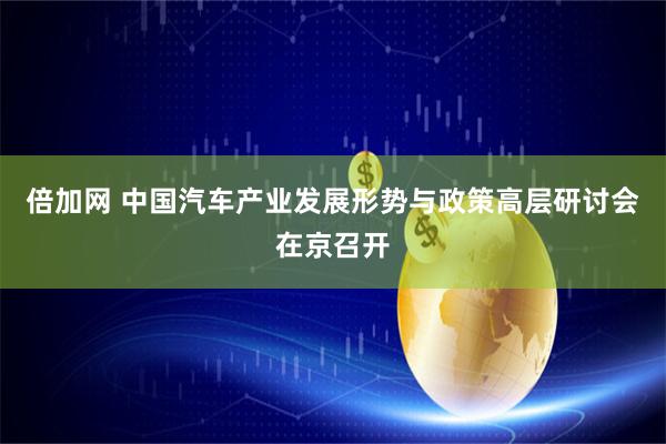 倍加网 中国汽车产业发展形势与政策高层研讨会在京召开